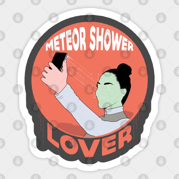 Meteor Shower Lover Sticker by Frajtgorski